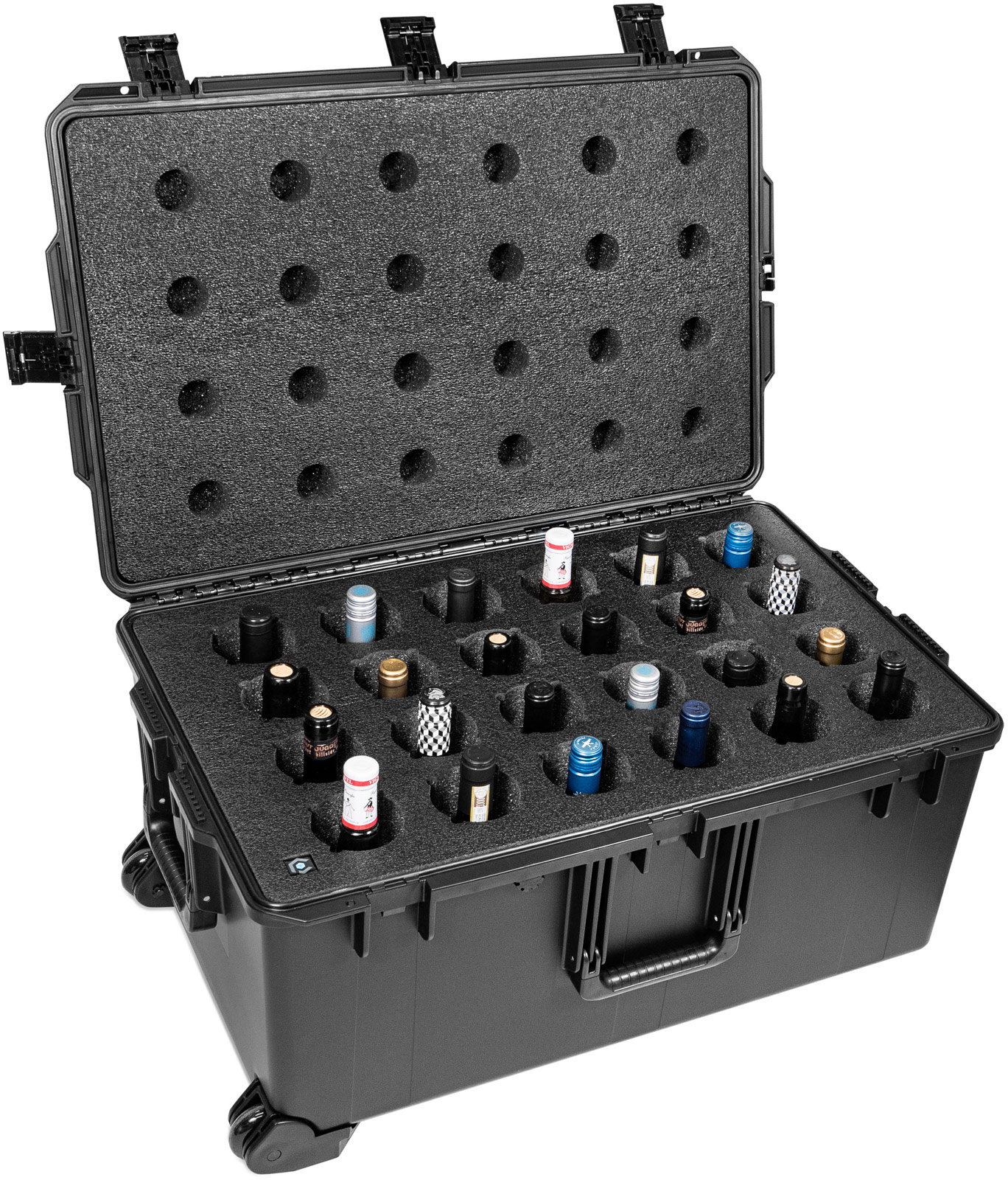 24-Bottle Wine Carrier with Wheels