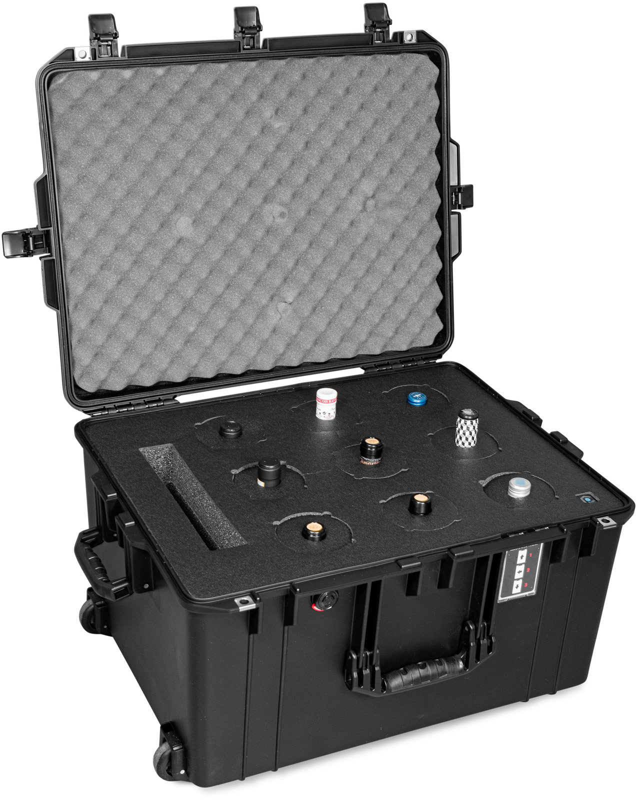 9-BOTTLE Wine Carrier with Wheels