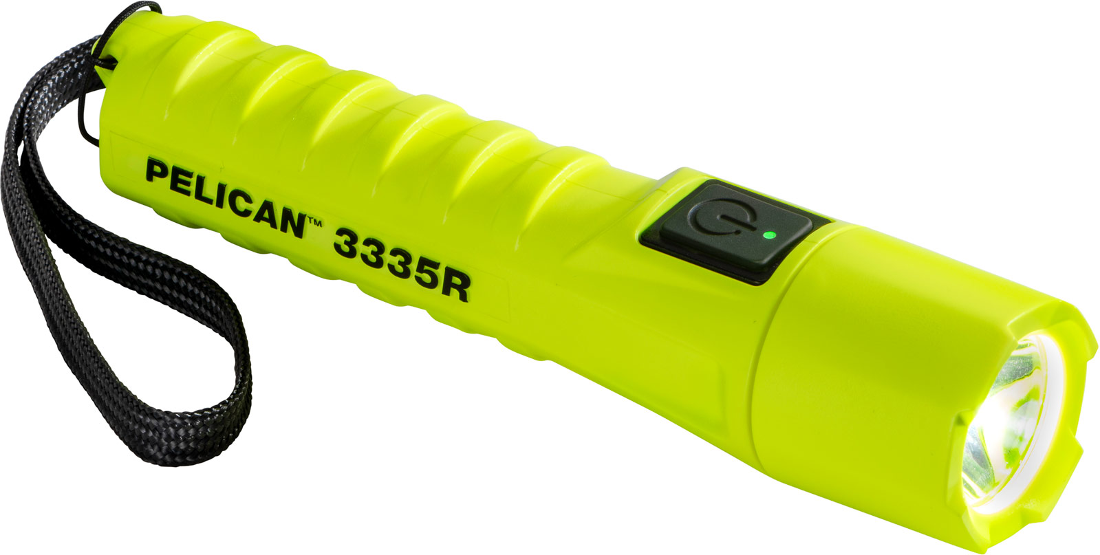 Pelican 3335R high-visibility yellow rechargeable intrinsically safe flashlight