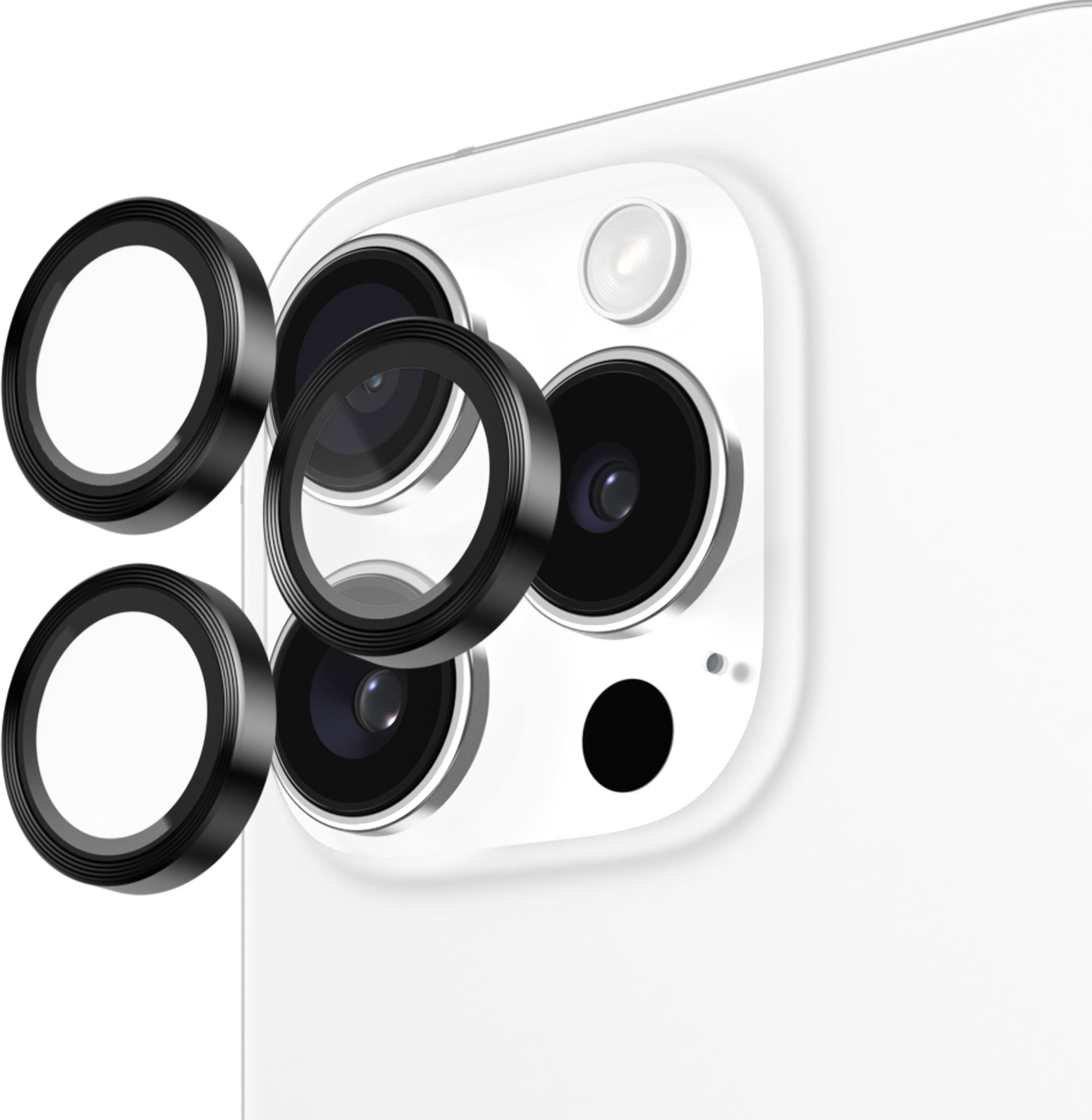 Hat Prince Gehard Glas Camera Protector Aluminium Schitteren IPhone 15 Pro Max Goud