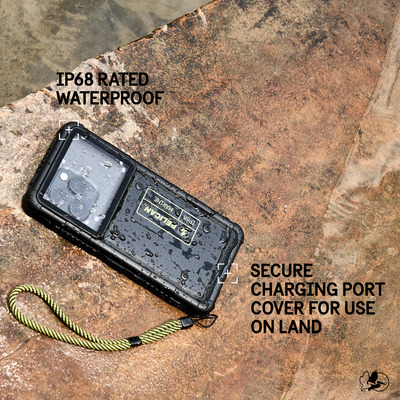 Case-Mate Pelican Marine Étui Étanche IP68 Pour Téléphone - Protection Subaquatique Jusqu'à 1m, Taille Standard