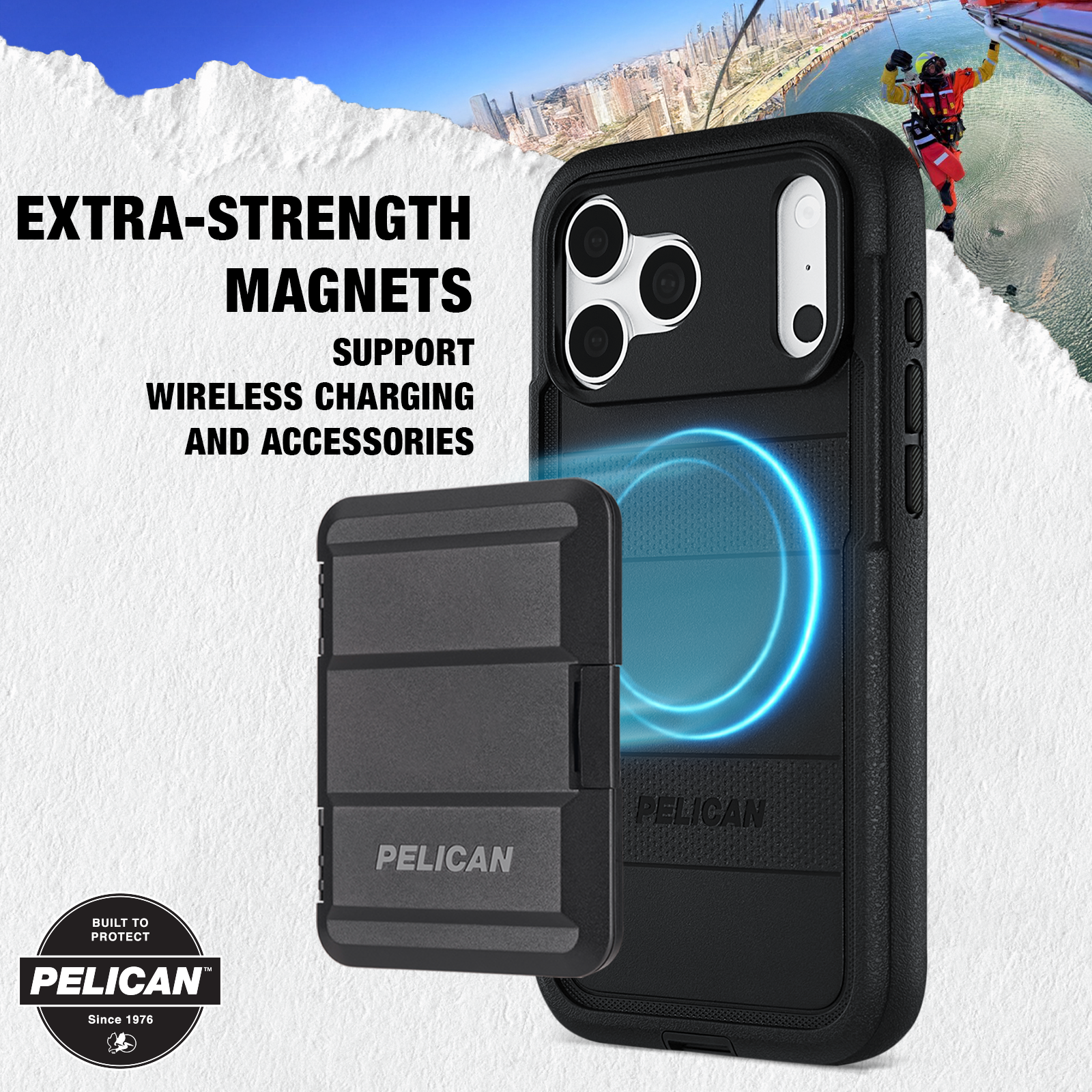 iPhoneアクセサリー PELICAN VOYAGER magnetic Voyager iPhone 18 Pro Case with MagSafe | Pelican Official Store