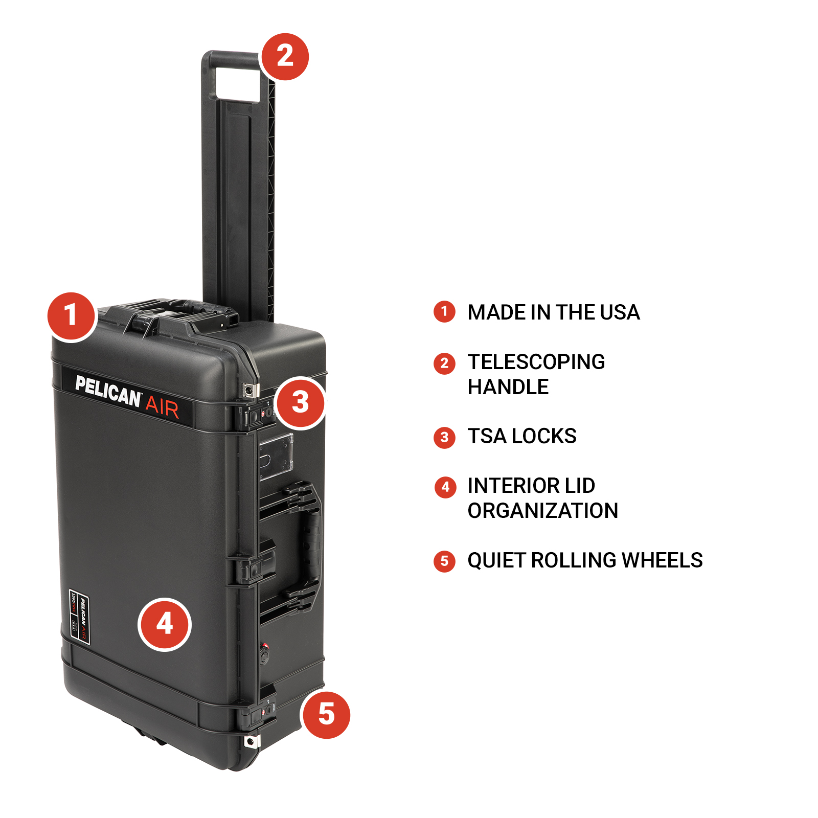 りあ　マルチーズ 1595TRVL Check-In Air Travel Case | Pelican Official Store